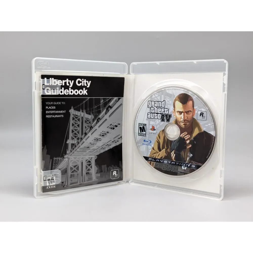 Grand Theft Auto IV PlayStation 3, 2008 PS3 Video Game + Manual No Map Tested